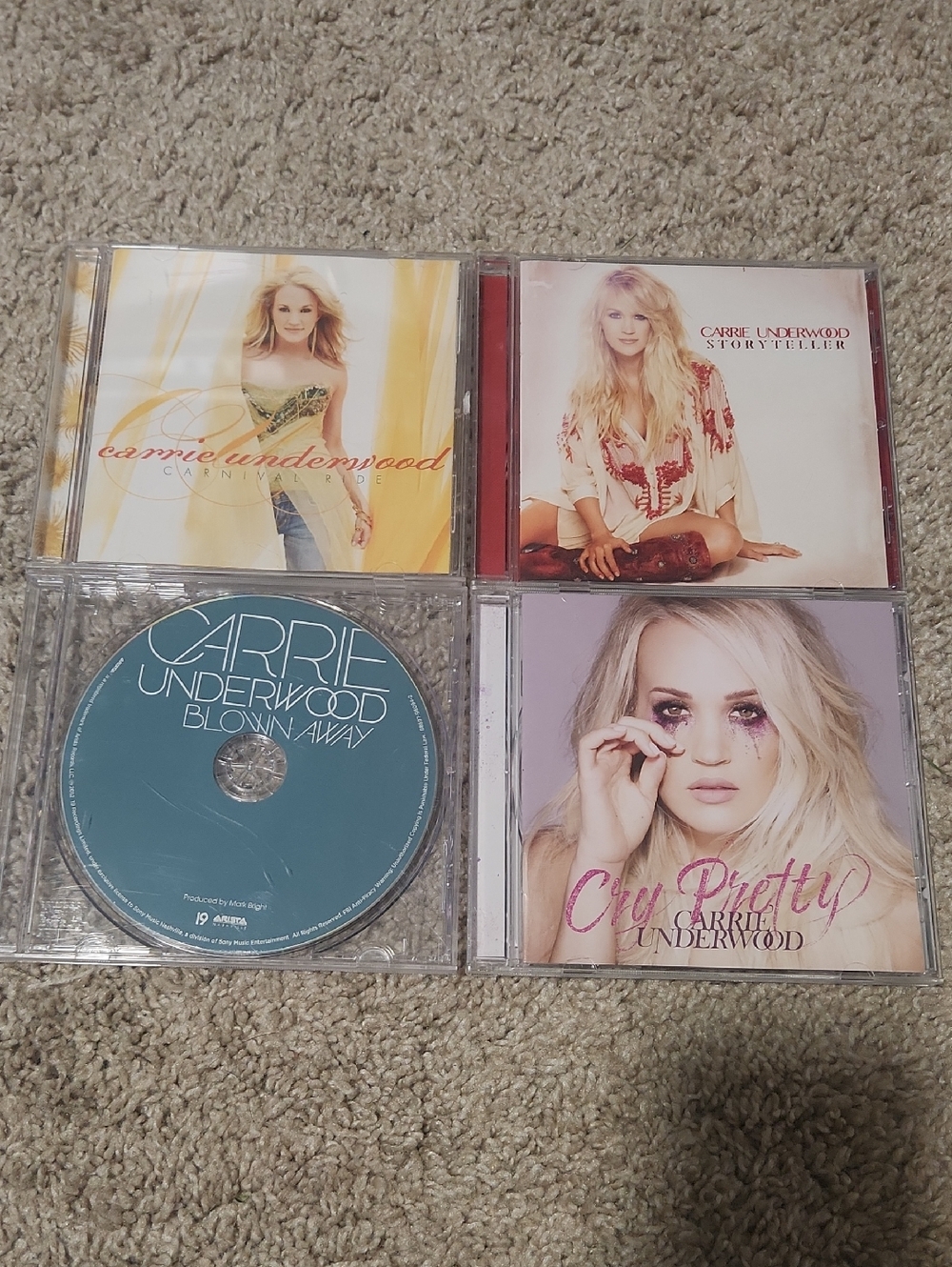 Carrie Underwood CD Bundle - Blonde Cover Art (Pink, Teal, Yellow)